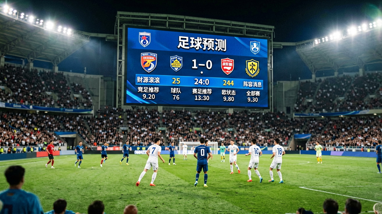 热门足球赛事现场及实时比分看板